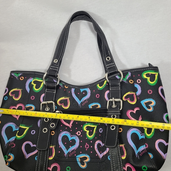 XOXO neon heart print handbag Y2K - Picture 9 of 9